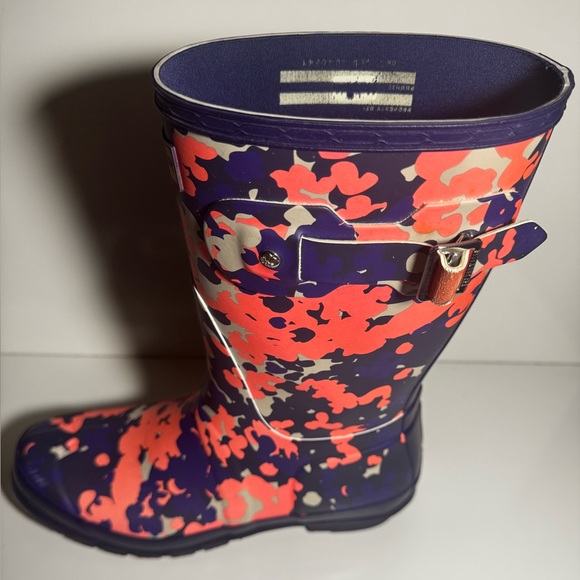 Hunter Women’s Colorful Flecktarn Camo Matte Rainboots Size 9 - Picture 6 of 14
